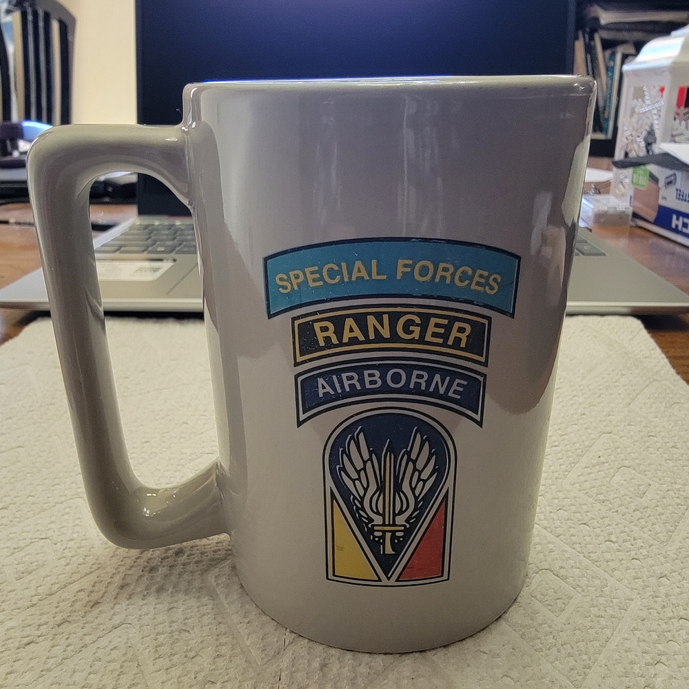 Special Forces Rangers Airborne Fort Polk Coffee Mug Collectible Memorabilia